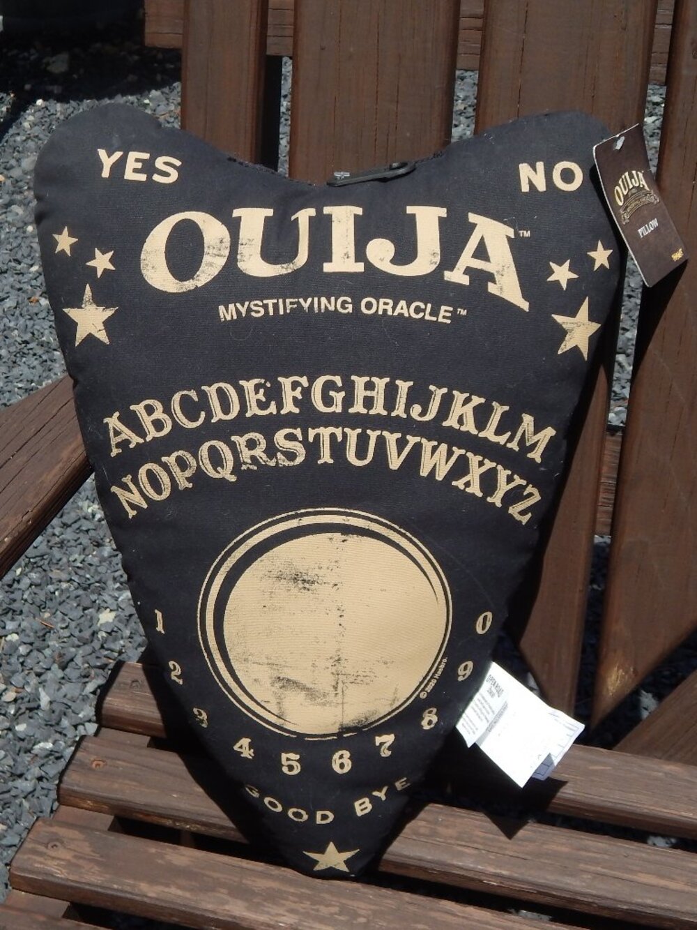 Large Ouija Board Planchette Pillow Halloween Mystical Decor NEW